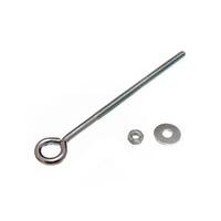 Eye Bolt with Nuts and Washers M6 6MM X 150MM Bzp Weatherproof ( pack 200 )