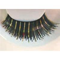 eye lash set holographic black gold