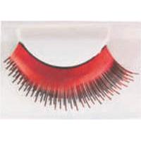 eye lash set metallic red