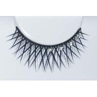 eye lash set rinestone crossed black