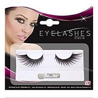 Eyelashes Spiked Wings Shape Black Accessory For 70s Fancy Dress