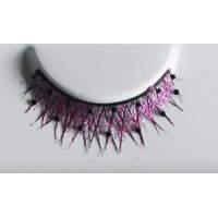 eye lash set crossed black sequined