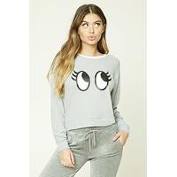 Eyelash Graphic Pyjama Jumper