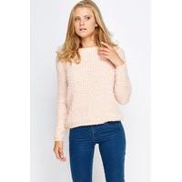 eyelash knit cropped jumper