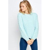 eyelash knit cropped jumper