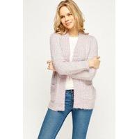 Eyelash Speckled Knit Cardigan