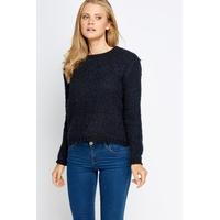 eyelash knit cropped jumper