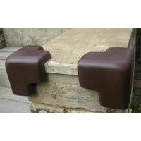 Ezy Outdoor Edge Guards Child Safety Concrete Corners in Brown
