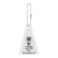 ez mini 30 degree triangle quilting template keychain