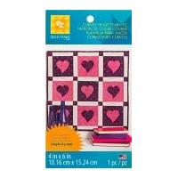 ez curved heart plastic quilting template