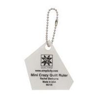 EZ Mini Crazy Quilt Quilting Template Keychain