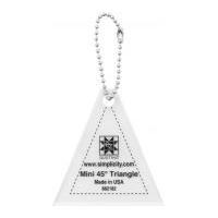 ez mini 45 degree triangle quilting template keychain