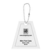 EZ Mini Fat Cats Quilting Template Keychain