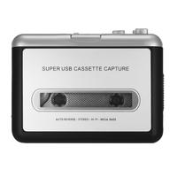 ezcap USB Cassette Capture Cassette Tape-to-MP3 Converter into Computer Stereo HiFi Sound Quality Mega Bass Audio Music Player with Earphone