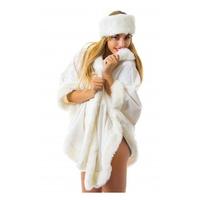 Ezme White Faux Fur Headband