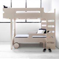 f r designer kids bunk bed in whitewash