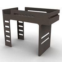 F DESIGNER KIDS LOFT BED in Dark Chocolate Finish