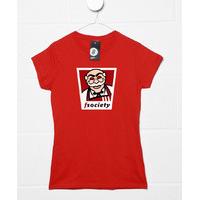 F Society Chicken Logo Womens T Shirt - Inspired by Mr Robot