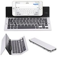 F18 Portable Ultra Thin Foldable Aluminum Alloy Bluetooth 3.0 Wireless Keyboard For Mobile Phone Tablet PC