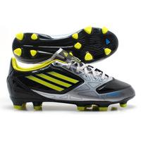 f10 trx fg kids football boots blackmetallic silveryellow