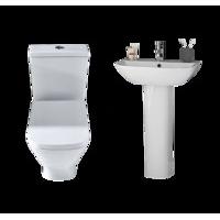 f60 moda full pedestal basin and toilet suite