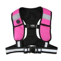 Fashionable Reflective Running Vest Athletic Safety Vest Sports Gear with LED Lights for Women Girls