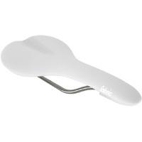 Fabric Scoop Flat Race Saddle White