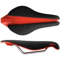 fabric tri flat elite saddle blackred