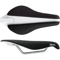 Fabric Tri Flat Race Saddle Black/White