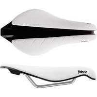 Fabric Tri Flat Race Saddle White/Black