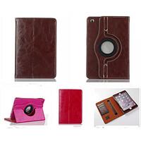 Fashion boutique PU Leather 360? Cases Auto Sleep/Wake Up Card holder Cases For iPad 4/3/2(Assorted Color)