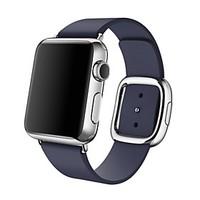Fashion Replacement iWatch Band With Modern Buckle for Apple Watch Leather Wristband Strap Size M