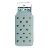 fab smartphone covers medium universal pouch studs green