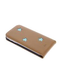Fab-Smartphone covers - Aqua Reversed Star Flipcase Galaxy S6 Edge - Brown