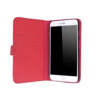 Fashion Card Holder Wallet Leather Case Flip Stand Cover for iPhone 6 Plus Red
