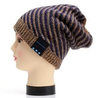 Fashion Unisex Winter Soft Wool Hat Wireless Bluetooth Smart Cap Headset Headphone Speaker with Mic