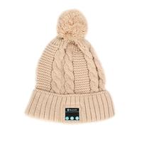 Fashion Soft Warm Beanie Hat Wireless Bluetooth Smart Cap Headphone Headset Speaker with Mic