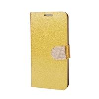 Fashion Bling Flip PU Leather Wallet Protective Case Cover Rhinestone Diamond with Card Holder diamond for Samsung Galaxy S6