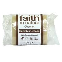 Faith in Nature Coconut Soap unwrapped 18 box