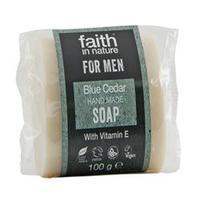 Faith in Nature Faith For Men Blue Cedar Soap 100g