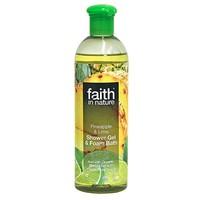 faith in nature pineapple lime foam bath 400ml