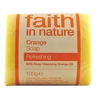 faith in nature orange pure veg soap 100g