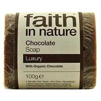 faith in nature chocolate pure veg soap 100g