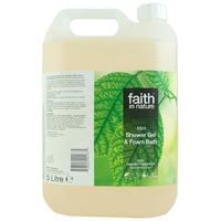 Faith in Nature Shower Gel & Bath Foam - Mint - 5L