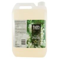 faith in nature tea tree shower gel bath foam 5l