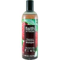 faith in nature raspberry cranberry shampoo 400ml