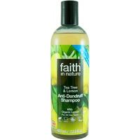 faith in nature anti dandruff shampoo lemon tea tree 400ml