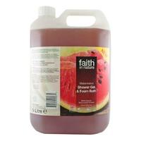 faith in nature shower gel foam bath watermelon 5l