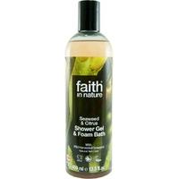 Faith In Nature Seaweed Shower Gel & Bath Foam- 400ml