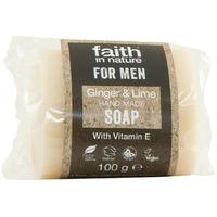 Faith In Nature Mens Ginger & Lime Bar Soap - 100g